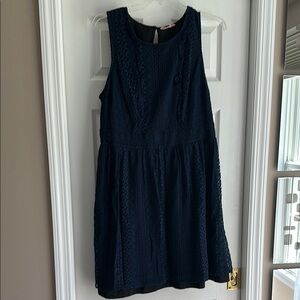 Blue Casual Dress with Relaxed Fit